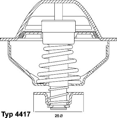 WAHLER 4417.81D - Termostats, Dzesēšanas šķidrums www.autospares.lv