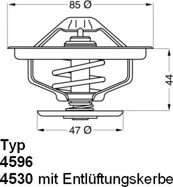 WAHLER 4596.83D - Termostats, Dzesēšanas šķidrums www.autospares.lv