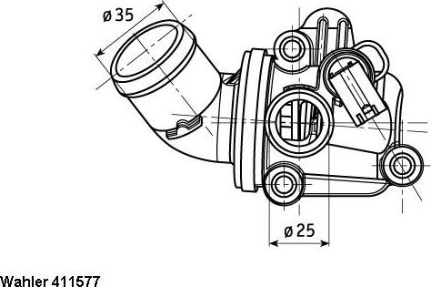 WAHLER 41157780D - Termostats, Dzesēšanas šķidrums www.autospares.lv