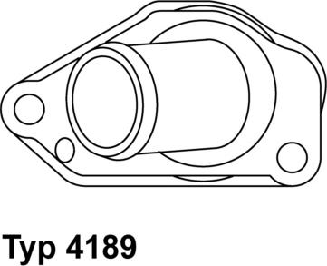 WAHLER 4189.87D - Coolant thermostat / housing www.autospares.lv