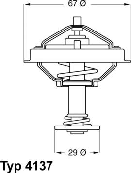 WAHLER 4137.80D - Termostats, Dzesēšanas šķidrums www.autospares.lv