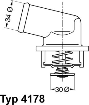 WAHLER 4178.92D - Термостат охлаждающей жидкости / корпус www.autospares.lv