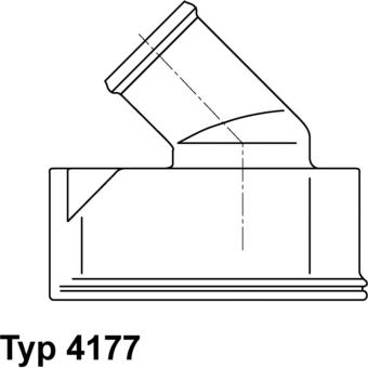 WAHLER 4177.92D - Термостат охлаждающей жидкости / корпус www.autospares.lv