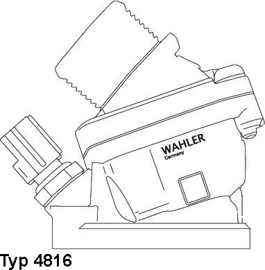 WAHLER 4816.90D - Termostats, Dzesēšanas šķidrums www.autospares.lv