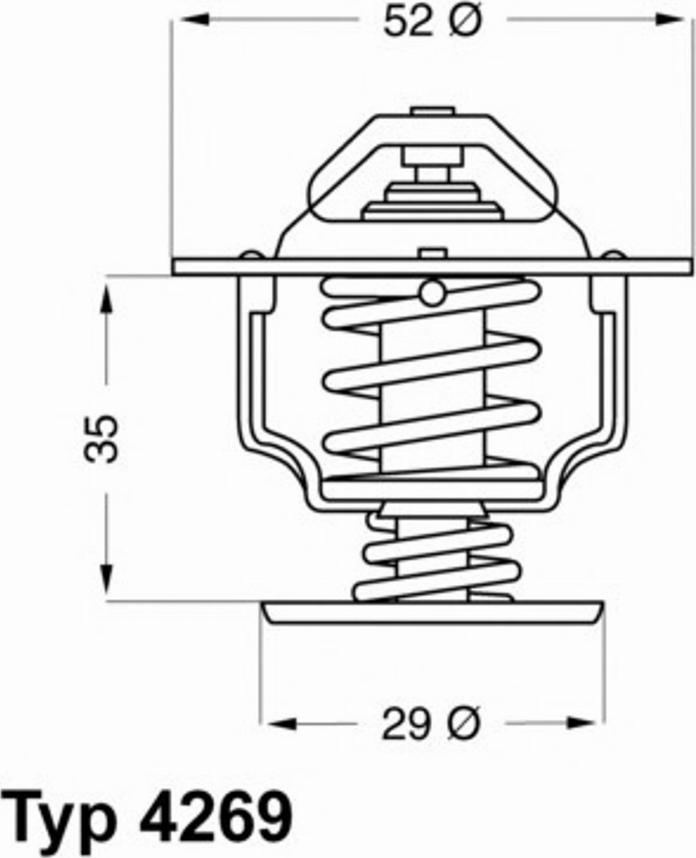 WAHLER 426978 - Термостат охлаждающей жидкости / корпус www.autospares.lv