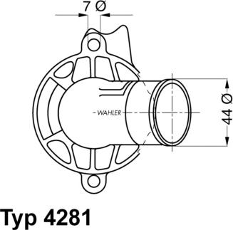 WAHLER 4281.87D - Termostats, Dzesēšanas šķidrums www.autospares.lv