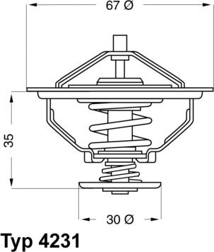 WAHLER 4231.80D - Termostats, Dzesēšanas šķidrums www.autospares.lv