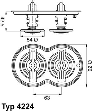 WAHLER 4224.80D - Termostats, Dzesēšanas šķidrums www.autospares.lv