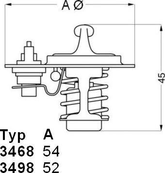 WAHLER 3498.88D - Coolant thermostat / housing www.autospares.lv