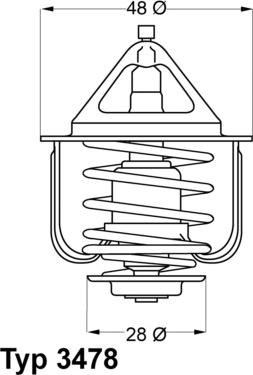 WAHLER 347882D - Termostats, Dzesēšanas šķidrums autospares.lv