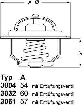 WAHLER 3004.74 - Термостат охлаждающей жидкости / корпус www.autospares.lv