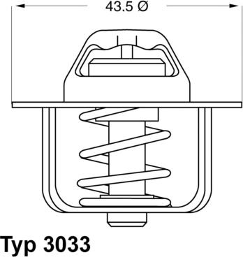 WAHLER 3033.78 - Termostats, Dzesēšanas šķidrums autospares.lv