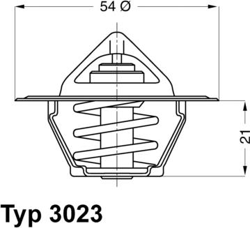 WAHLER 302387D - Coolant thermostat / housing www.autospares.lv