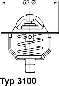 WAHLER 310088D - Termostats, Dzesēšanas šķidrums autospares.lv