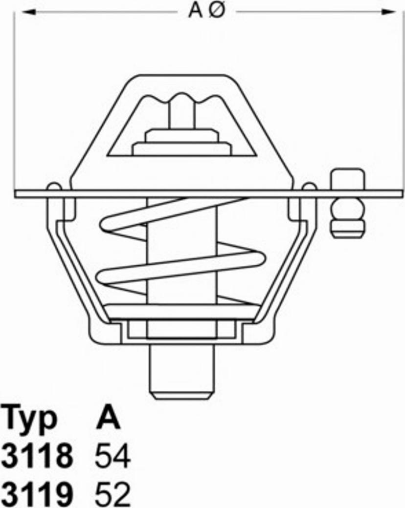 WAHLER 311892 - Termostats, Dzesēšanas šķidrums www.autospares.lv