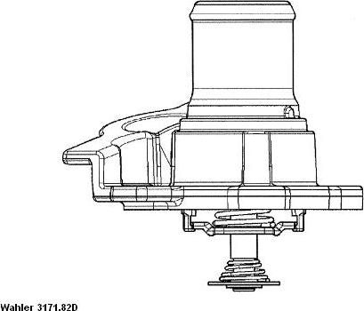 WAHLER 3171.82D - Termostats, Dzesēšanas šķidrums www.autospares.lv