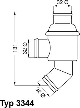 WAHLER 3344.75 - Термостат охлаждающей жидкости / корпус www.autospares.lv