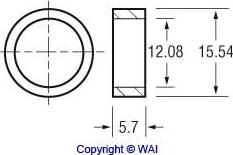 WAI 62-81408 - Bukse, Startera vārpsta www.autospares.lv