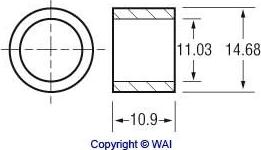 WAI 62-82405 - Втулка, вал стартера www.autospares.lv