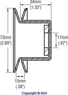 WAI 24-91100 - Piedziņas skriemelis, Ģenerators www.autospares.lv