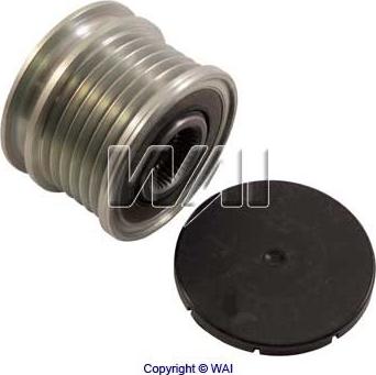 WAI 24-91265-3 - Pulley, alternator, freewheel clutch www.autospares.lv