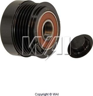 WAI 24-91276-4 - Pulley, alternator, freewheel clutch www.autospares.lv