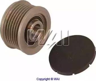 WAI 24-91278-7 - Pulley, alternator, freewheel clutch www.autospares.lv