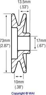 WAI 24-83104 - Piedziņas skriemelis, Ģenerators www.autospares.lv