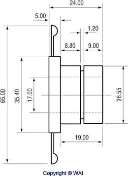 WAI 28-92852 - Kolektora gredzens, Ģenerators www.autospares.lv