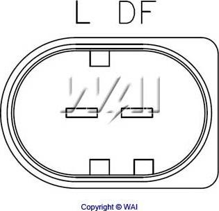 WAI DE1650 - Ģeneratora sprieguma regulators www.autospares.lv