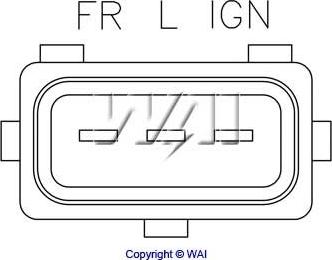 WAI IB547 - Ģeneratora sprieguma regulators www.autospares.lv