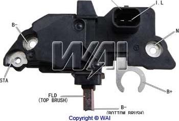 WAI IB160 - Ģeneratora sprieguma regulators www.autospares.lv