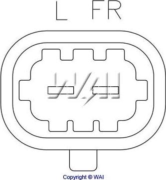 WAI IB283 - Ģeneratora sprieguma regulators www.autospares.lv