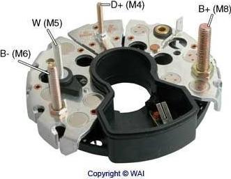 WAI IBR989 - Taisngriezis, Ģenerators www.autospares.lv