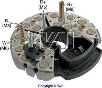 WAI IBR547 - Taisngriezis, Ģenerators www.autospares.lv