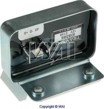 WAI ID8366 - Voltage regulator, alternator www.autospares.lv