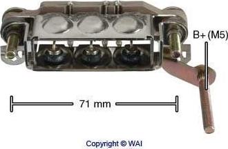 WAI IMR7139 - Taisngriezis, Ģenerators autospares.lv