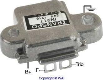 WAI IN217 - Ģeneratora sprieguma regulators www.autospares.lv