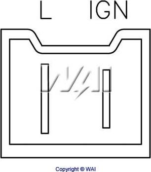 WAI IP1652 - Ģeneratora sprieguma regulators autospares.lv