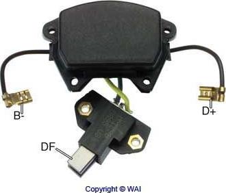 WAI IP129B - Voltage regulator, alternator www.autospares.lv