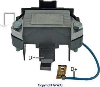 WAI IP126 - Voltage regulator, alternator www.autospares.lv