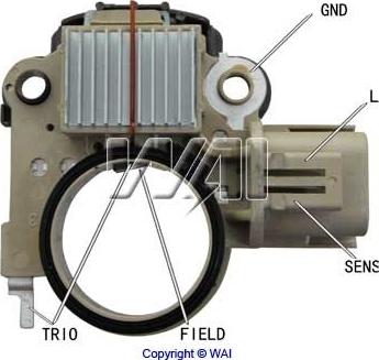 WAI IY727 - Регулятор напряжения, генератор www.autospares.lv