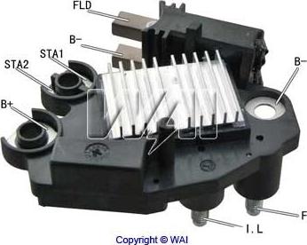 WAI M562 - Ģeneratora sprieguma regulators www.autospares.lv