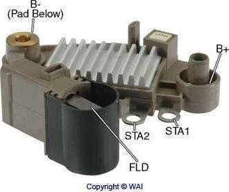 WAI M517 - Ģeneratora sprieguma regulators www.autospares.lv