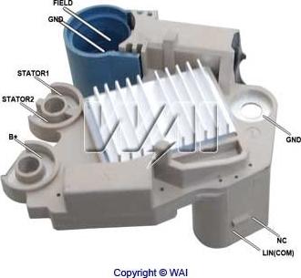 WAI M573 - Ģeneratora sprieguma regulators www.autospares.lv