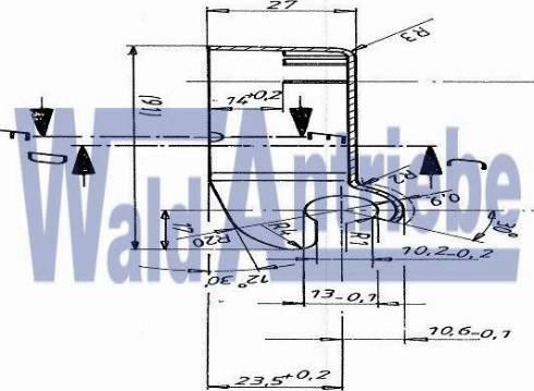 WaldAntriebe 189826 - Vāks, Stikla tīrītāja svira www.autospares.lv