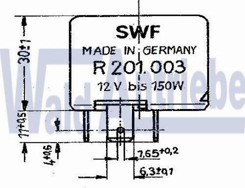 WaldAntriebe 201003 - Relay, low beam www.autospares.lv