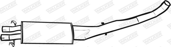 Walker 17877 - Middle Silencer www.autospares.lv