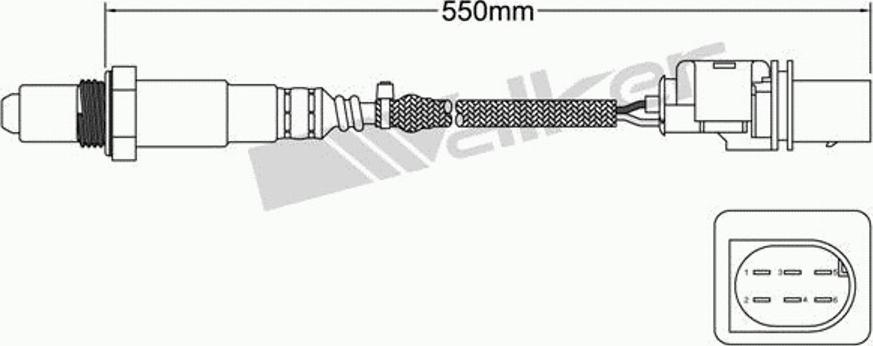 Walker 800-95009 - Lambda zonde www.autospares.lv