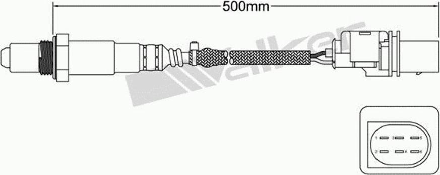 Walker 800-95016 - Lambda Sensor www.autospares.lv